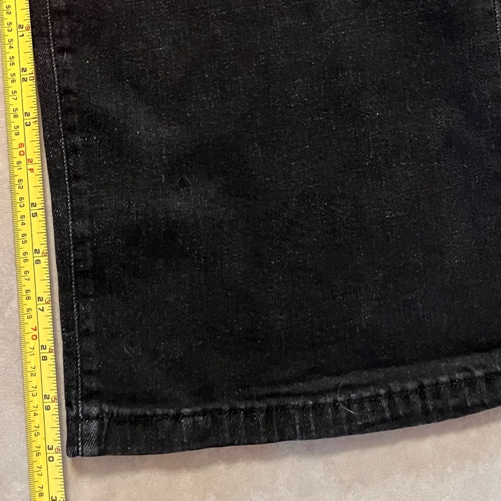 NEW DKNY Black Denim Jeans. Wide leg. High Waist. Size 30. - Picture 6 of 6